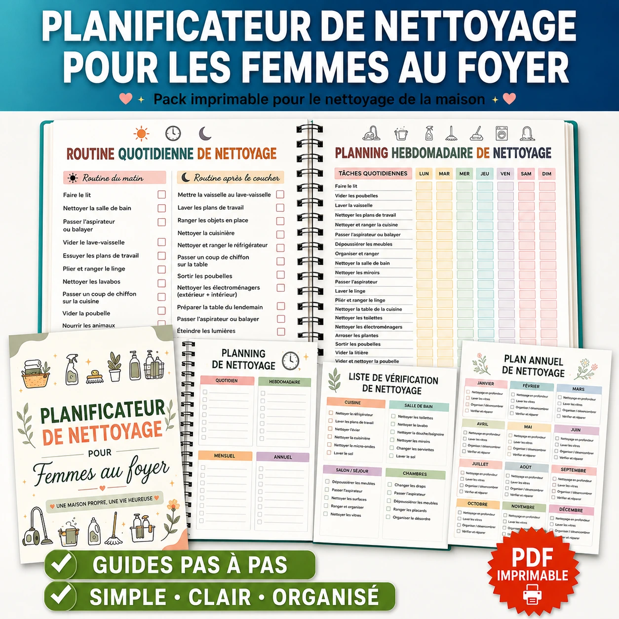 Étape par étape du Planificateur de Nettoyage